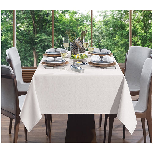 Toalha Mesa Karsten Sempre Limpa - Faenza Branca 1,60x2,70