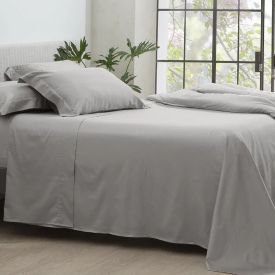 Jogo de Cama Solteiro Kacyumara 300 Fios - Fendi Stone