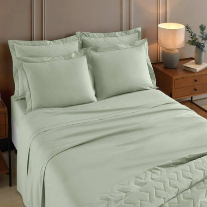 Fronha Avulsa Buettner 230 Fios Reffinata Ponto Royal 50x70 - Verde Alecrim