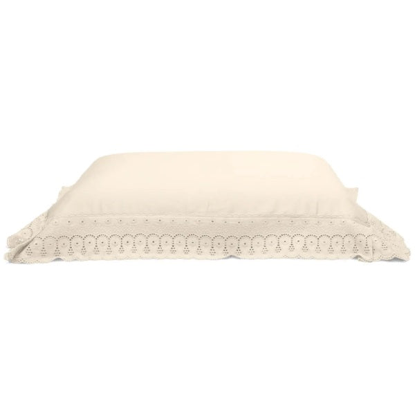 Fronha Avulsa Buettner 300 Fios Cristal Renascença 50x70 - Marfim