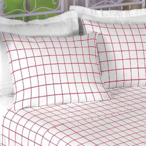 Fronha Avulsa Estamparia 50cm x 70cm Estampado - Vermelho