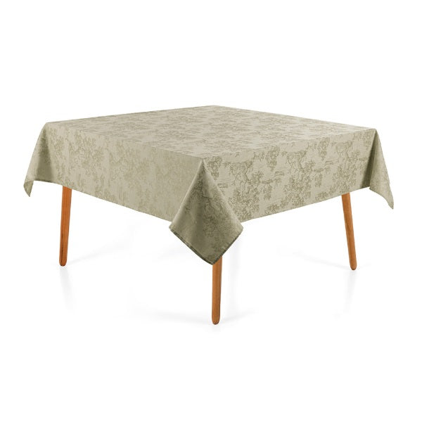 Toalha Mesa Quadrada Karsten Sempre Limpa 1,80x1,80 -  Grazia Alecrim