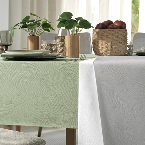 Toalha Mesa Karsten Sempre Limpa - Herbare Cinza 1,60x2,70