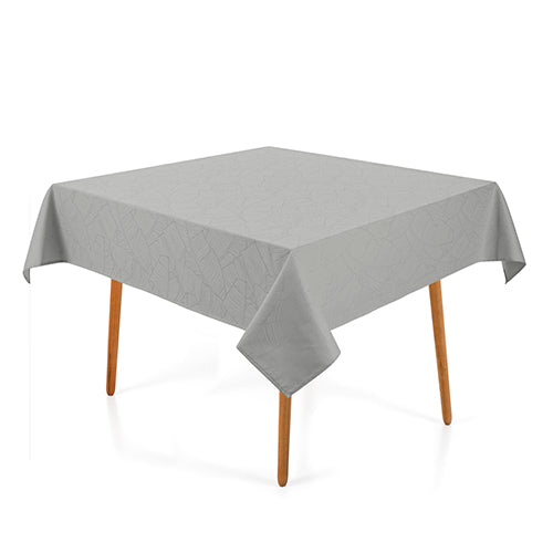 Toalha Mesa Karsten Sempre Limpa - Herbare Cinza 1,60x2,70