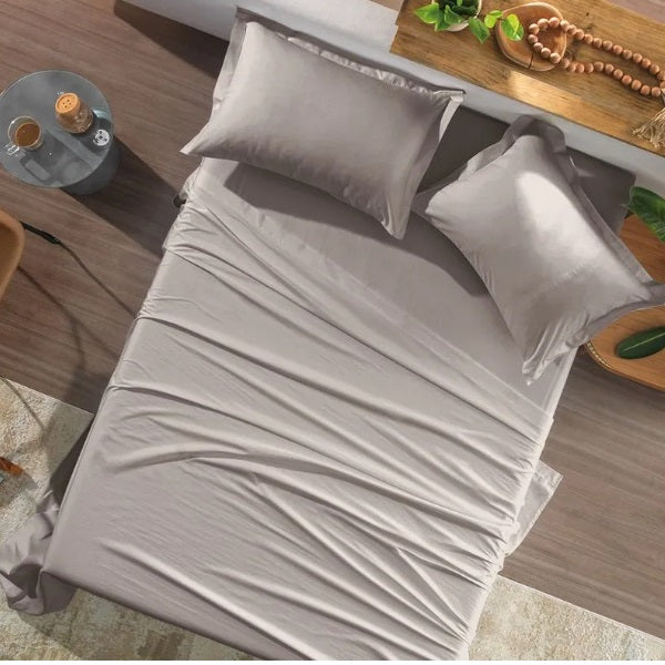 Jogo de Cama Queen Altenburg Toque Acetinado - Cimento