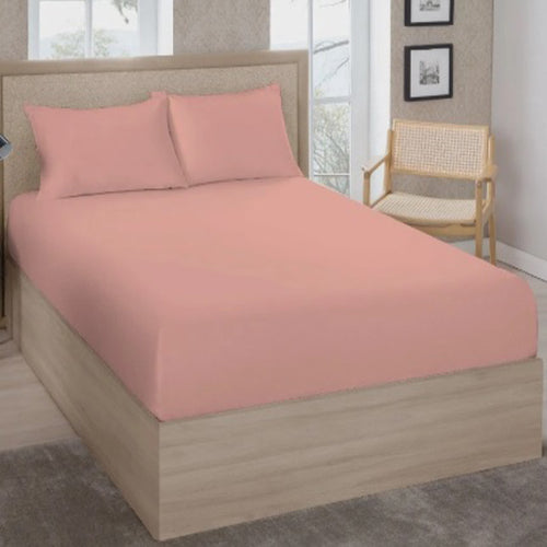 Lençol King Estamparia 180 Fios - Coral