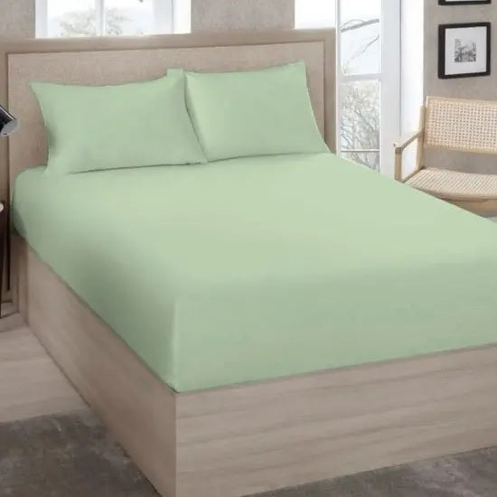 Lençol Queen Estamparia 130 Fios - Menta