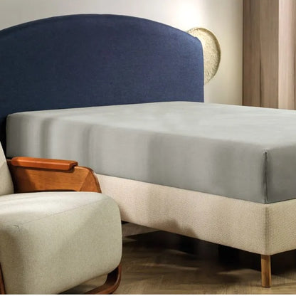 Lençol Casal Altenburg Malha - Cinza