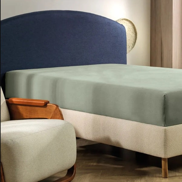 Lençol Queen Altenburg Malha - Verde