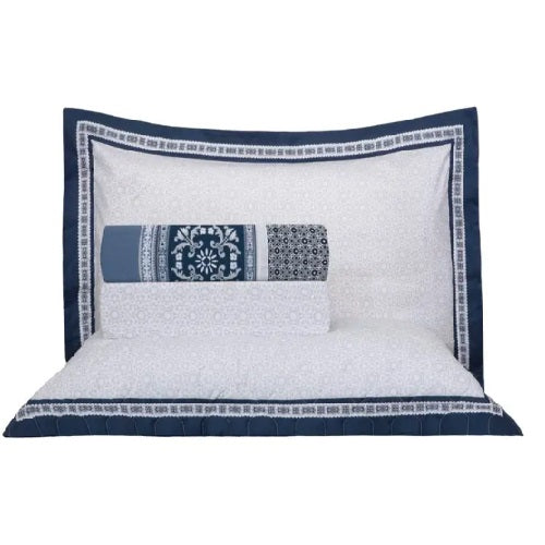 Jogo de Cama King Kacyumara Vida Bella 200 Fios - Manhathan