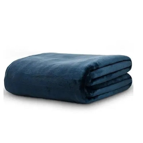 Manta Casal Camesa Velour Neo - Marinho