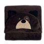Manta Infantil Buettner Baby com capuz - Cão Marrom
