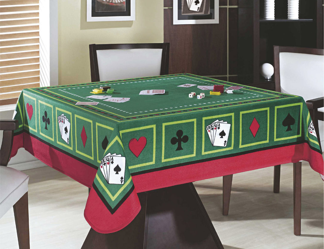 Toalha Mesa Teka Quadrada - Cassino 1,40m x 1,40m