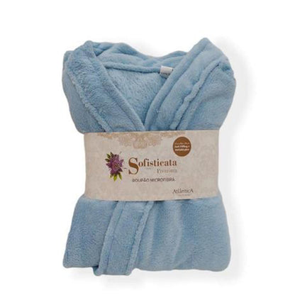 Roupão Feminino Atlântica Sofisticata M - Azul