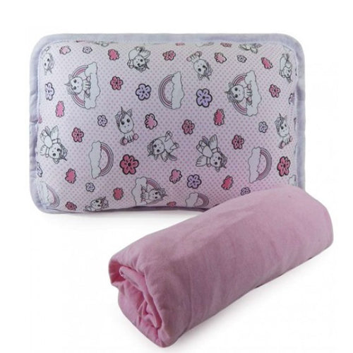 Kit Berço Padrão Malha Baby Monte Santo 2 Peças - Unicórnio