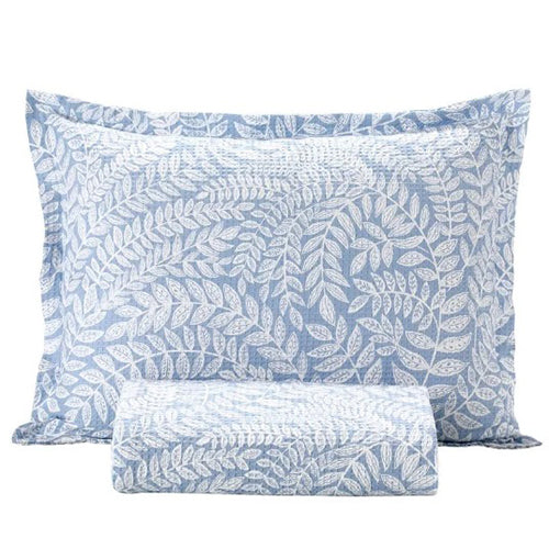 Kit Colcha Solteiro Döhler Piquet Estampada 100% Algodão - Naturale