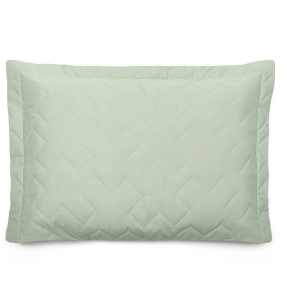Porta-Travesseiro Bouton 230 Fios Reffinata - Verde Alecrim