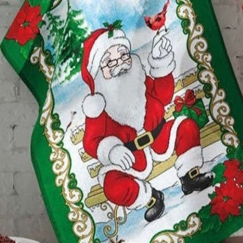 Pano de Copa Natal Döhler 77 - Noel Pássaro