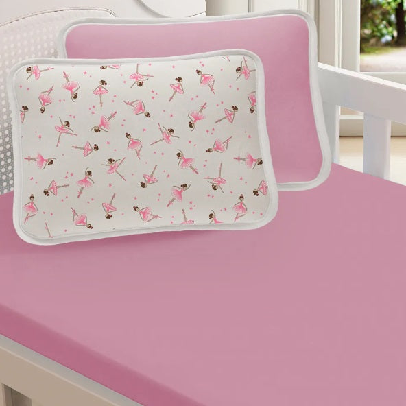 Kit Cama Berço Padrão Malha Baby Monte Santo 2 Peças - Petit Ballet