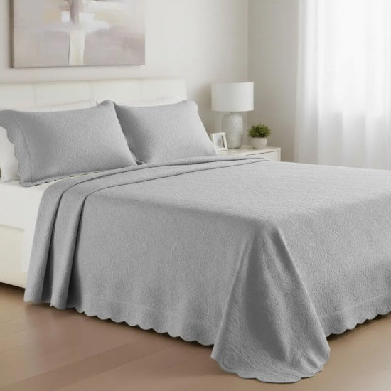 Colcha Queen Tognato Piquet Capela - Platina