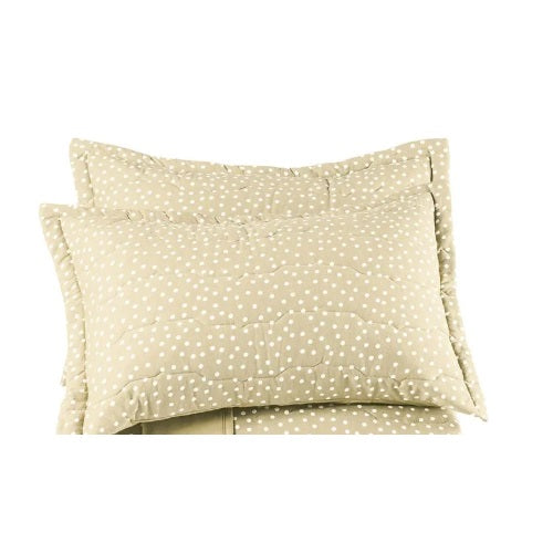 Porta-Travesseiro Altenburg Malha - Bits Bege