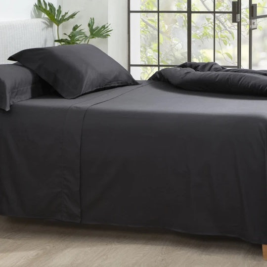 Jogo de Cama King Kacyumara 300 Fios - Preto