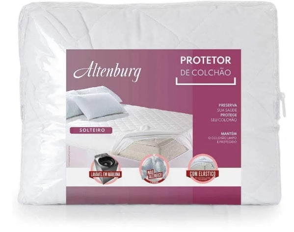 Protetor de Colchão Solteiro King Altenburg Impermeável Misto- altura 38cm