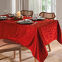 Toalha de Mesa Quadrada 4 Lugares Döhler Requinte - Vermelha 1,60x1,60