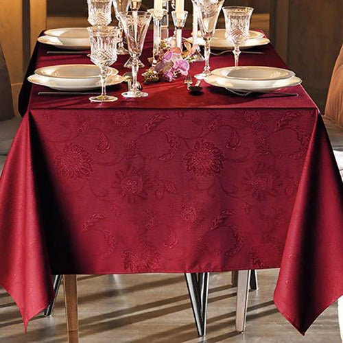 Toalha Mesa Karsten Easy Wash - Sienna Vermelho 1,60x2,70
