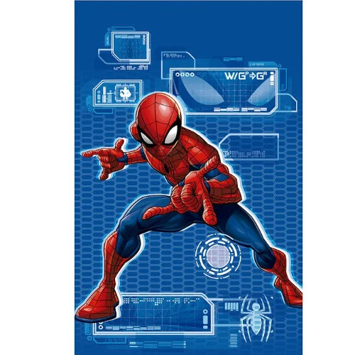 Toalha de Banho Infantil Döhler Aveludada Licenciado - Spiderman Azul 07