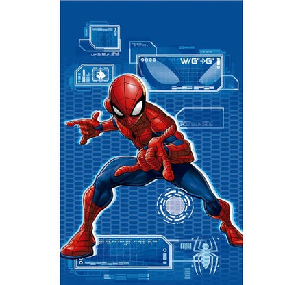 Toalha de Banho Infantil Döhler Aveludada Licenciado - Spiderman Azul 07