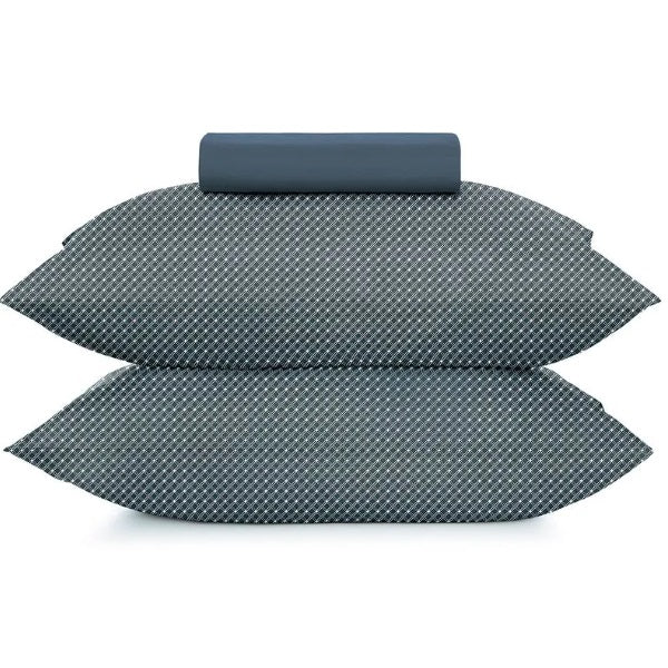 Kit Cama King Altenburg Toque Acetinado 3 peças - Slim Marinho