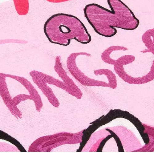 Toalha de Banho Infantil Döhler - Stitch Rosa
