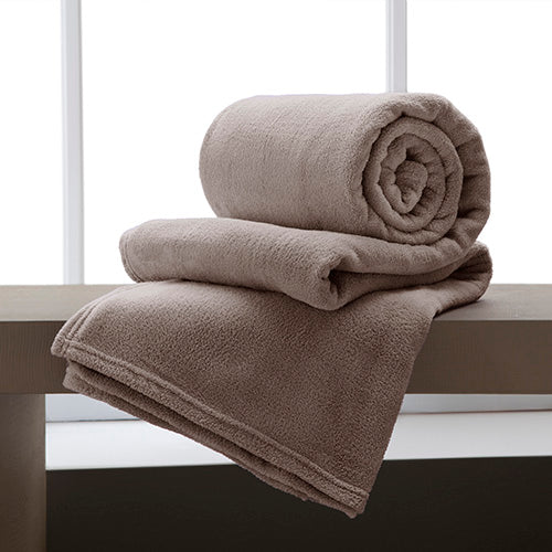 Manta King Microfibra Corttex - Taupe