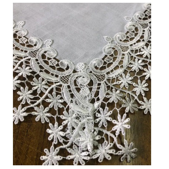 Toalha de Mesa Rafimex Renda - Branca 1,80x2,75m