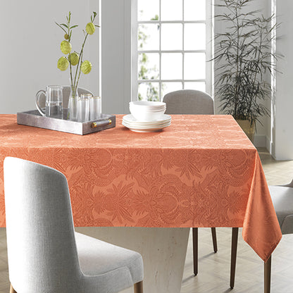 Toalha Mesa Karsten Sempre Limpa - Tropical Terracota  1,80x1,80