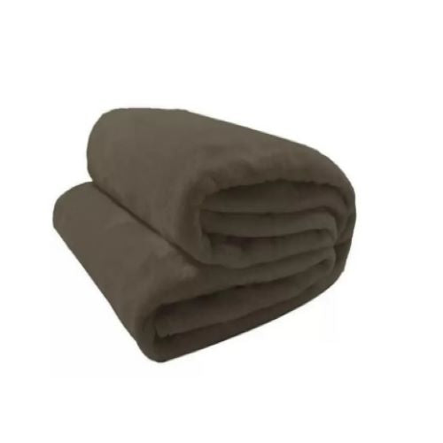 Manta Solteiro Camesa Velour Neo - Marrom