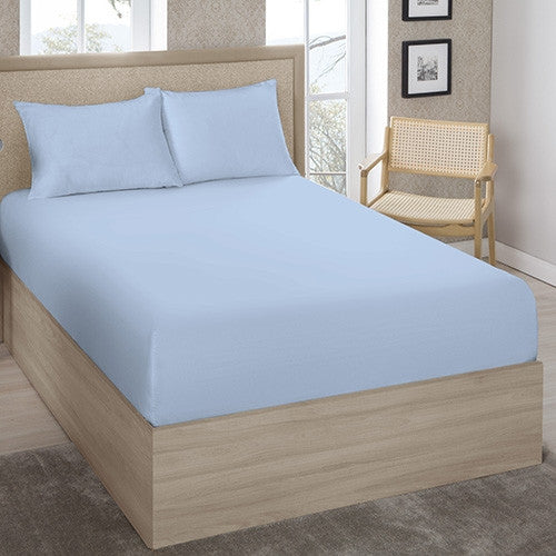 Lençol Casal Estamparia 130 Fios - Azul
