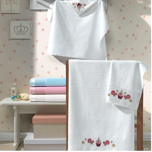 Toalha Banho com Capuz Döhler - Baby Classic Rosa