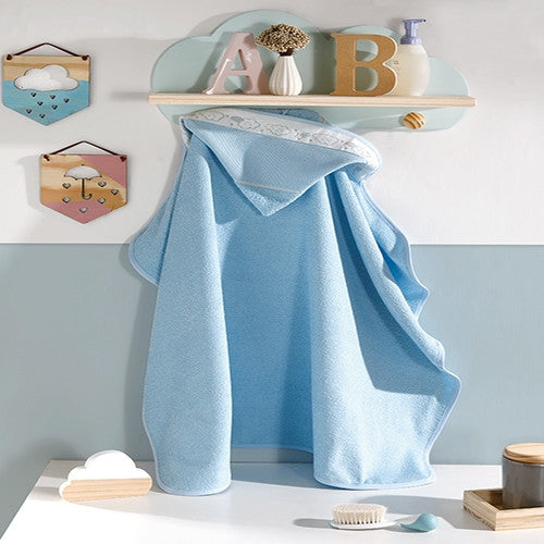 Toalha Banho com Capuz Baby Döhler - Baby Kids Azul