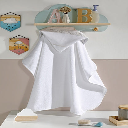 Toalha Banho com Capuz Baby Döhler - Baby Kids Branco