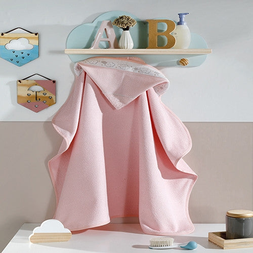 Toalha Banho com Capuz Baby Döhler - Baby Kids Rosa