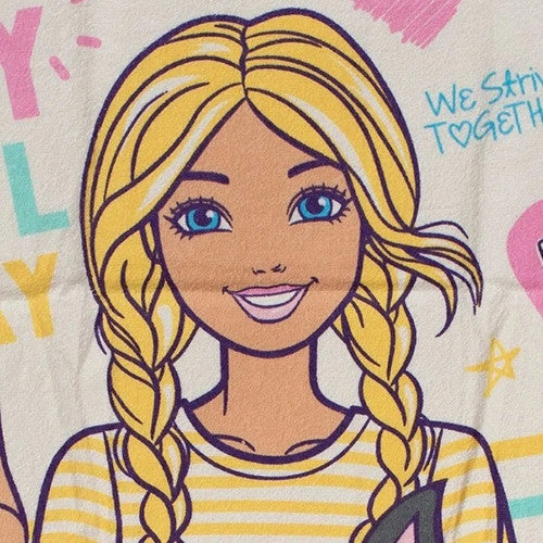 Toalha Banho Döhler Infantil Felpuda - Barbie 24