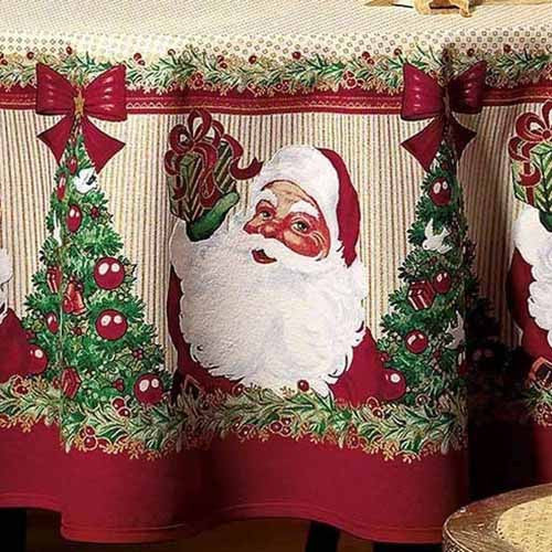 Toalha Mesa Natal Karsten 100% algodão - Bom Natal 1,40x1,40m