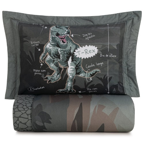 Colcha Infantil Karsten 200 Fios - T-Rex
