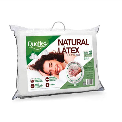 Travesseiro Duoflex Natural Látex - Cervical