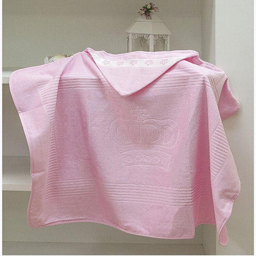 Toalha Banho com Capuz Döhler - Baby Classic Rosa