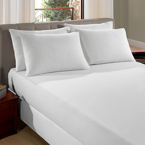 Kit Casal Monte Santo Malha Liso 3 peças - Branco
