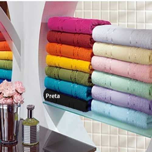 Toalha Lavabo Dianneli 30x50 - Preta