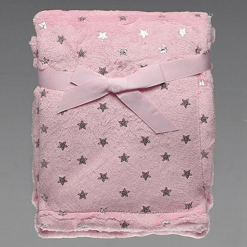 Manta Baby Camesa Estrelinha - Rosa